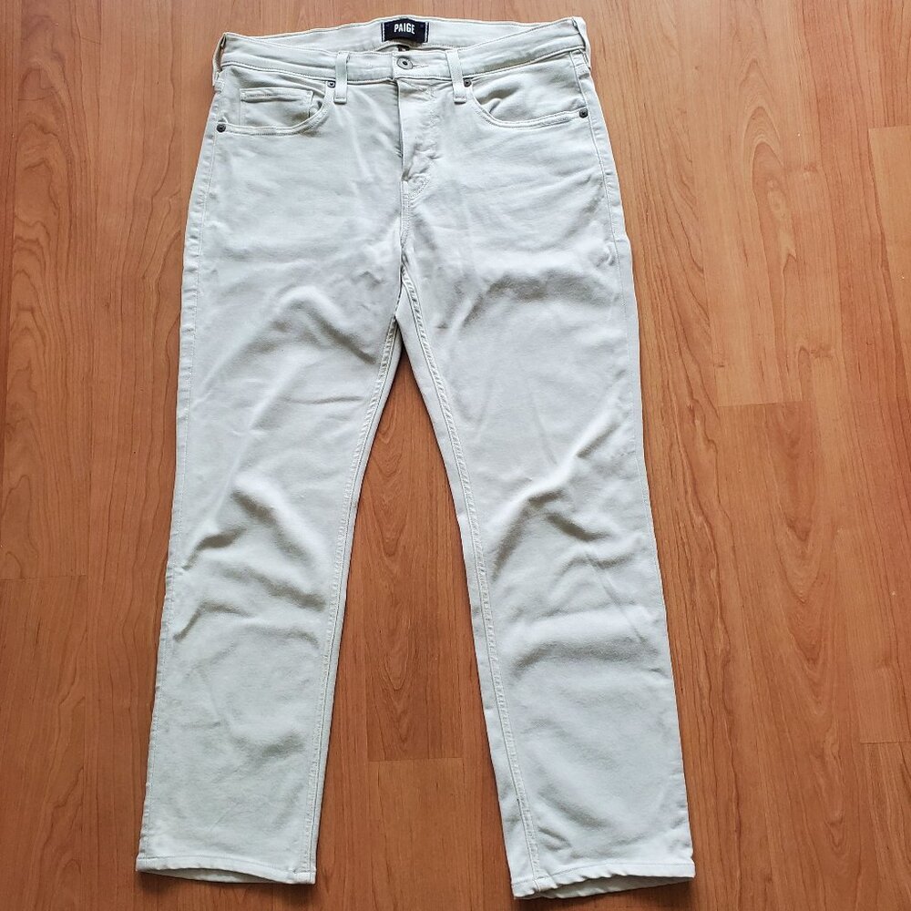 Paige Lennox Stretch-Cotton Slim Pants Mens Size W 32 L 26